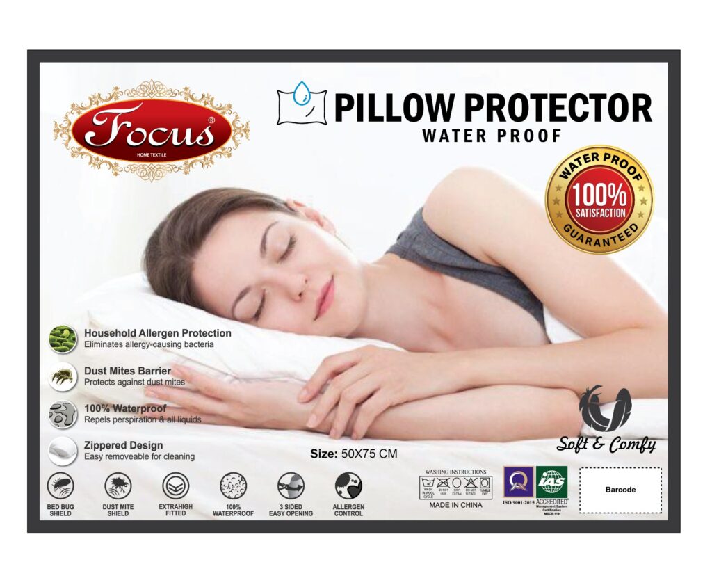 PILLOW COVER FOCUS PROTECTOR W/P 50×75 CM