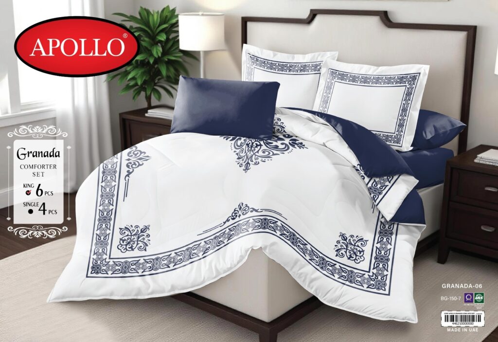 COMFORTER APOLLO GRANADA KING 6PCS SET